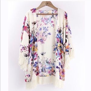 NWT Floral kimono